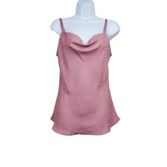White House Black Market Tops - White House Black Market Womens Pink Leopard Jacquard Cami Tank Top Size XXS